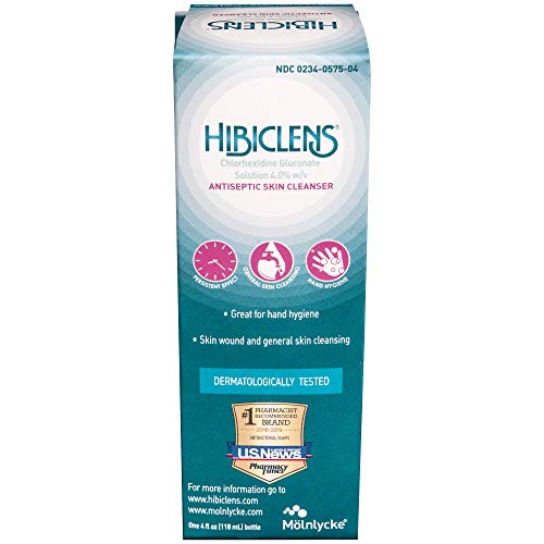 Hibiclens – Antimicrobial and Antiseptic Soap and Skin Cleanser – 4 oz – for Home and Hospital – 4% CHG