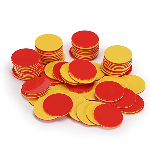 Mr. Pen- Two Color Counters, 100 pcs, Counters for Kids Math, Counters, Math Counters, Red and Yellow Counters, Math Counters for Kids, Counting Chips, Counters for Math