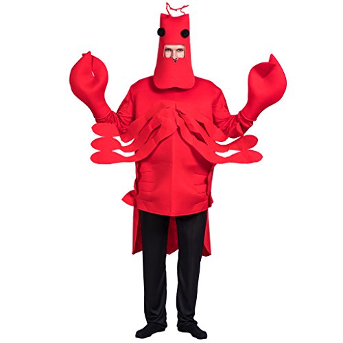 EraSpooky Men's Halloween Lobster Costume(Red, OneSize)