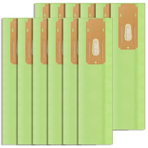 Vacuum Bags Fit For Oreck Type CC XL XL2 XL7 XL21, Fit All Oreck XL Upright Vacuum Cleaner, Part #CCPK8, CCPK8DW,12 Pack (Green)