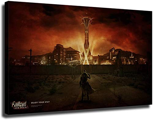 ZJP Fallout New Vegas,Poster Wall Art Home Wall Decorations for Bedroom Living Room Oil Paintings Canvas Prints /43 (unframed,12x18inch)