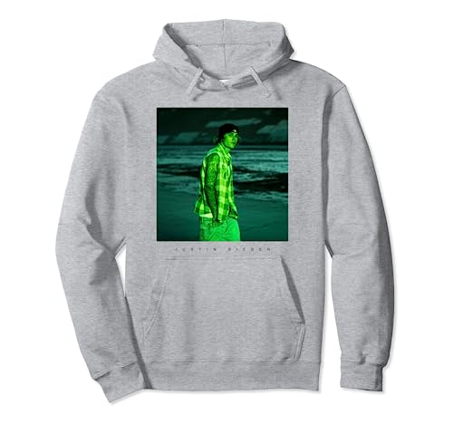 Official Justin Bieber Justice Photo Grey Pullover Hoodie