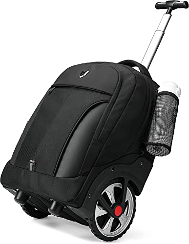 Waterproof Wheeled Laptop Backpack for Business, College, and Travel - Fits 15.6-inch Laptops