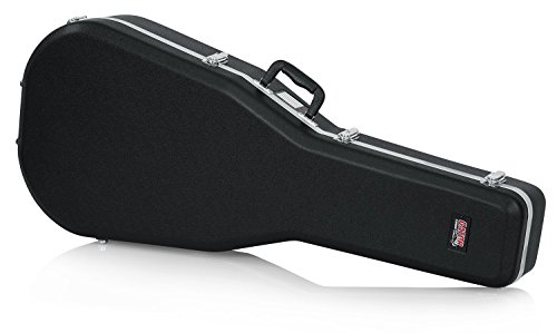 Gator Cases Deluxe ABS Molded Case for Dreadnought Style Acoustic Guitars (GC-DREAD),Black