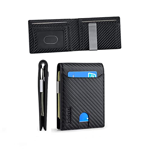 VANNANBA Slim Wallet for Men Bifold RFID Wallet Leather Card Holder Purse Front Pokcet Wallet Minimalist