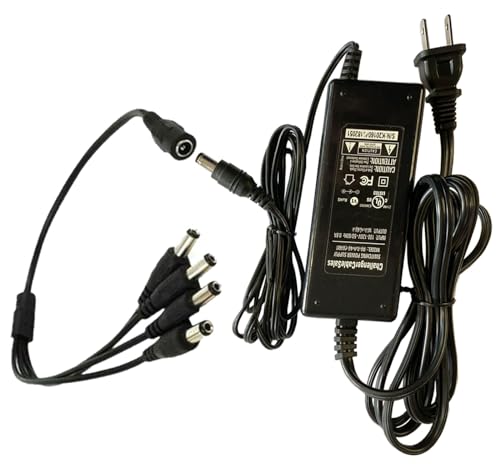 UpBright 12V AC/DC Adapter Compatible with Lorex C581DA ACC-U41 CVA4910 LW2287 LW2297 B LW3211 BX1202500 MPX168AW LH150 LH158000 LH030 ECO DVR MC7711 700TVL Q-SEE SWANN RS-AB015J00 4-in-1 Power Supply