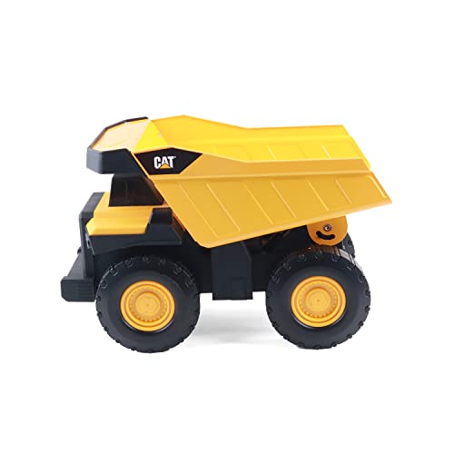 CAT Construction Toys 16' Steel Dump Truck Toy for Kids Ages 3+ Real Working Dump Bin w/ Sturdy Steel & Plastic Construction by Cat Construction