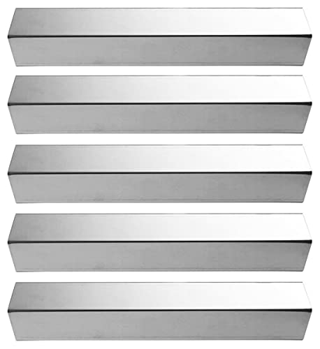 Htanch SN1751 (5-Pack) 16 13/16' Stainless Steel Heat Plate Replacement for Brinkmann Models 810-1750-S, 810-3820-S, 810-3821-S,Members Mark GR2210601-MM-0