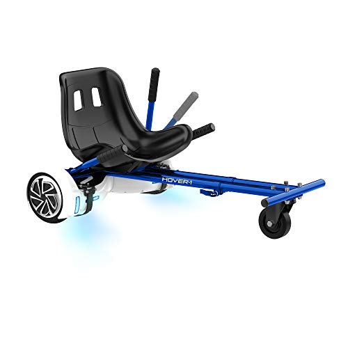 Hover-1 Buggy Attachment | Compatible with All 6.5' & 8' Electric Hoverboards, Hand-Operated Rear Wheel Control, Adjustable Frame & Straps, Easy Assembly & Install