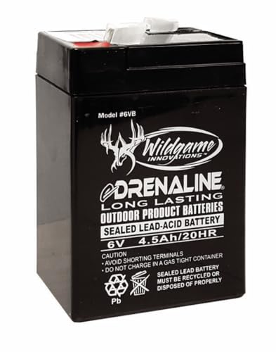 Wildgame Innovations 6V Tab Style Rechargeable Battery | Premium Rechargeable Battery Ideal for Game Feeders