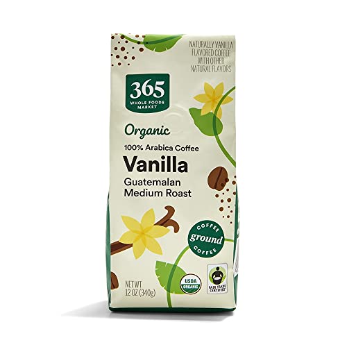 365 by Whole Foods Market, Organic Vanilla Ground Coffee, 12 Ounce