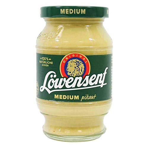 Lowensenf Medium Mustard in Jar, 9.3 Ounce