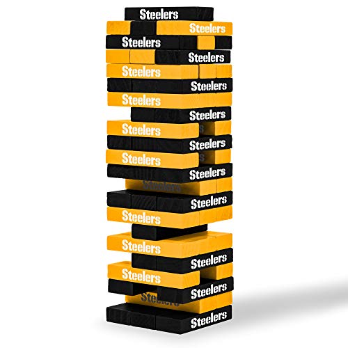 Wild Sports NFL Pittsburgh Steelers Table Top Stackers 3' x 1' x .5', Team Color