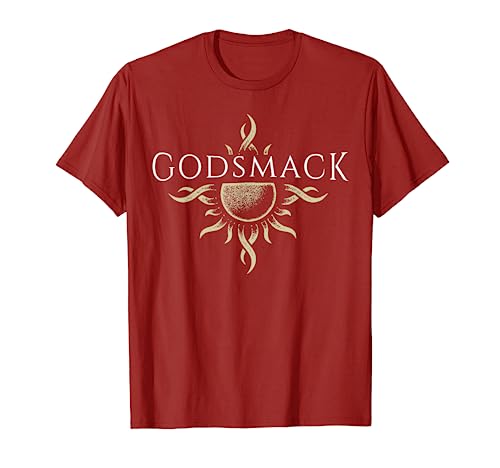 Godsmack – Logo Sun On Cranberry T-Shirt