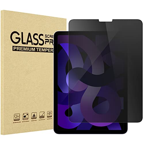 ProCase 1 Pack for iPad Air 5th 2022/ Air 4th 2020/ iPad Pro 11 4th 2022/ 3rd 2021/ 2nd 2020/ 1st 2018 Privacy Screen Protector, Anti-Spy Tempered Glass for 10.9 iPad Air 5 4 / iPad Pro 11' 4 3 2 1