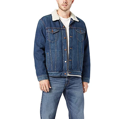 Signature by Levi Strauss & Co. Gold Label Men's Signature Sherpa Lined Trucker Jacket, Roam, L