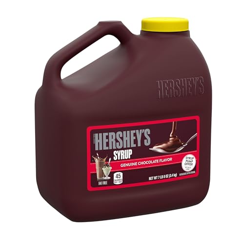 HERSHEY'S Chocolate Syrup Bulk Jug, 7 lb 8 oz