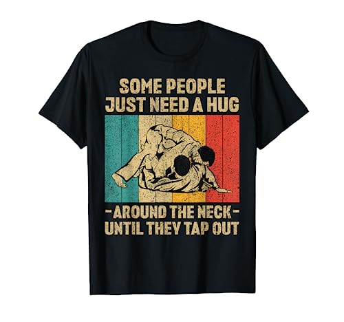 Some People Just Need A Hug Vintage BJJ Brazilian Jiu Jitsu T-Shirt