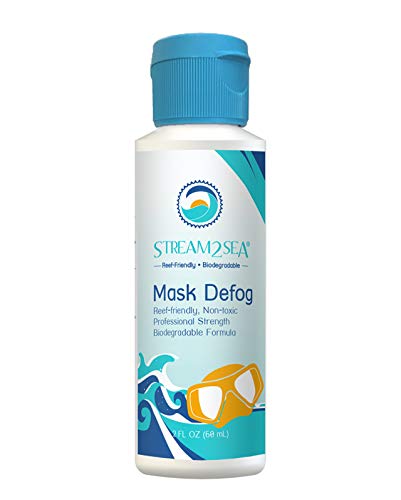 STREAM 2 SEA Mask Defog, Reef Friendly Defogger Coating Anti Fog Mask for Glasses, Snorkel Mask, Scuba Divers, Ski Goggles and Sports Glasses Equipment