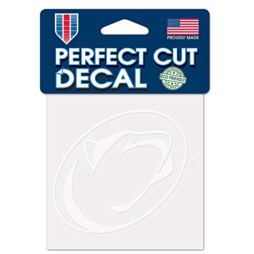 WinCraft NCAA Penn State Nittany Lions 4x4 Perfect Cut White Decal, One Size, Team Color