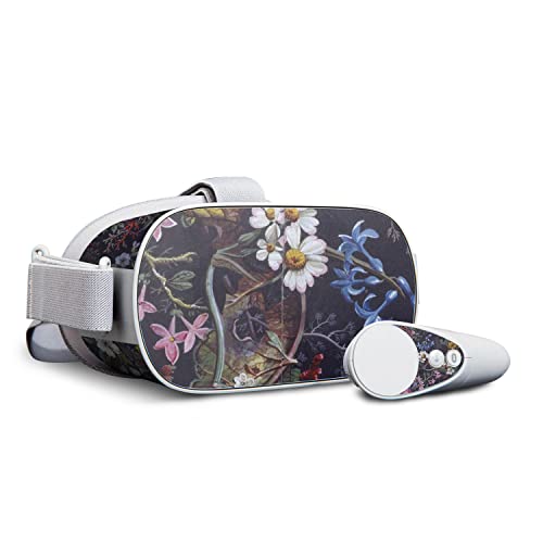MightySkins Skin Compatible with Oculus Go - Midnight Blossom | Protective, Durable, and Unique Vinyl Decal wrap Cover | Easy to Apply, Remove, and Change Styles | Made in The USA