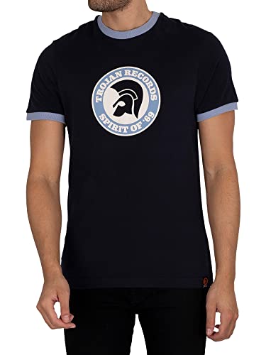 Trojan Mens Records Navy Spirit of '69 T-Shirt 2XL