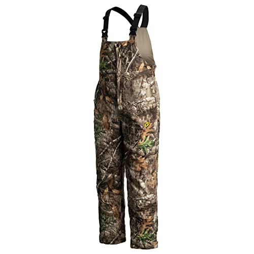 SCENTBLOCKER Scent Blocker Drencher Insulated Waterproof Camo Hunting Bibs for Men (RT Edge, Medium)