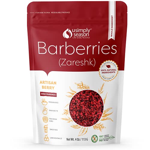 USimplySeason Barberry (Zereshk), 4 Oz | Whole Dried Berries