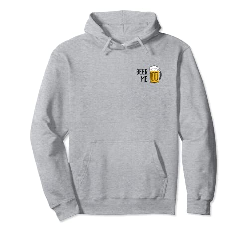 Beer Me - Funny Craft Beer Lover Minimalist Design Pullover Hoodie