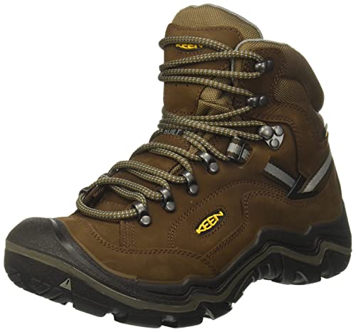 KEEN Men's Durand 2 Mid Height Waterproof Hiking Boots, Cascade Brown/Gargoyle, 13