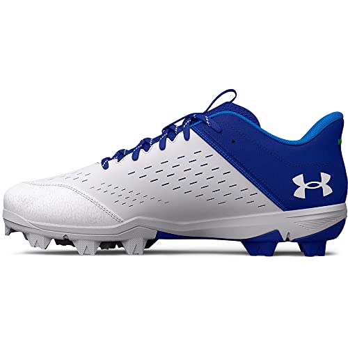 Under Armour Men's Leadoff Low Rubber Molded Baseball Cleat, (400) Royal/White/Blue Circuit, 7