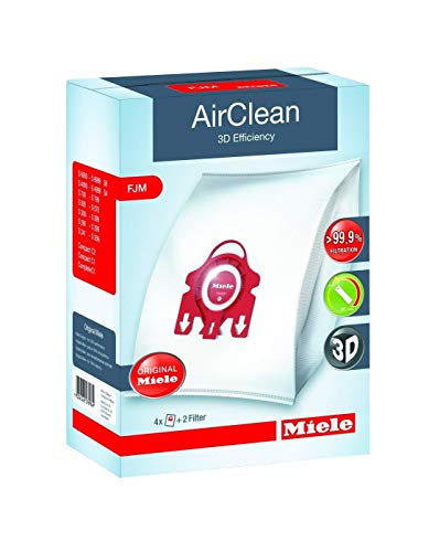 Miele Genuine Vacuum Cleaner AirClean Dust Bags Type FJM Pack of 8