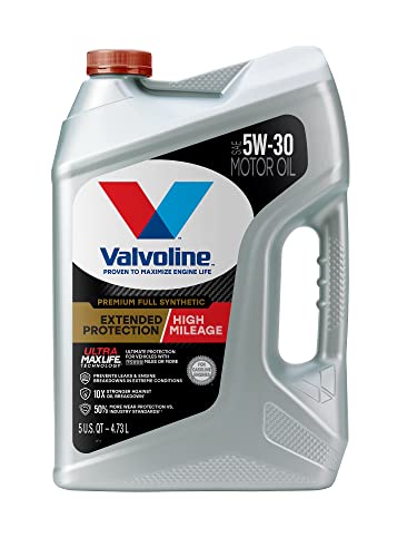 Valvoline Extended Protection High Mileage with Ultra MaxLife Technology 5W-30 Full Synthetic Motor Oil 5 QT