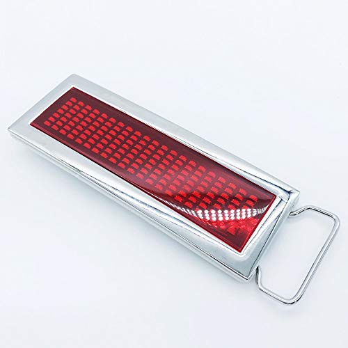xiangshang shangmao DIY Text Name Flash Chrome LED Scroling Belt Buckle Party 3 Colors (red)