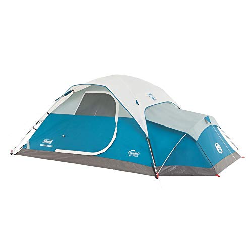 Coleman Juniper Lake Instant Camping Tent with Annex, 4-Person Weatherproof Tent with Pre-Attached Poles, Durable Fabric, & Rainfly, Sets Up in About 60 Seconds