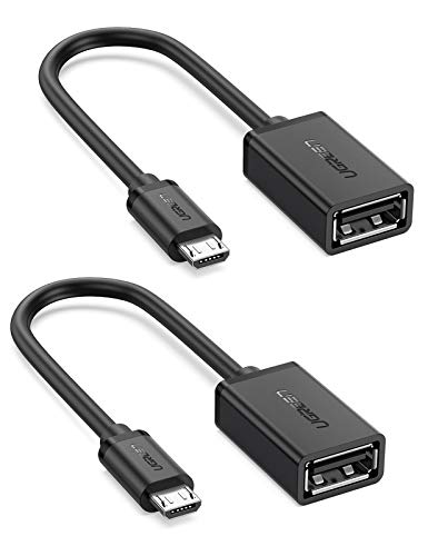UGREEN Micro USB to USB Micro USB 2.0 OTG Cable 2 Pack On The Go Adapter Micro USB Male to USB Female for Samsung Phone S7 S6 Edge S4 S3 LG G4 DJI Spark Mavic Remote Controller Android Tablets