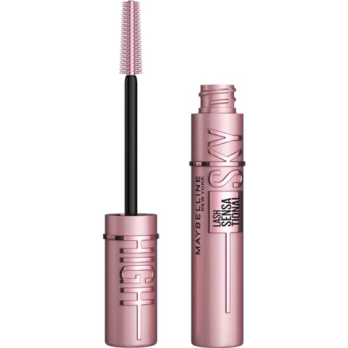 Maybelline Lash Sensational Sky High Washable Mascara Makeup, Volumizing, Lengthening, Defining, Curling, Multiplying, Buildable Formula, True Brown, 1 Count