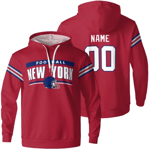 ANTKING New York Hoodies Customized Personalized Apparel Any Name Any Number Gifts for Men Kids Fans