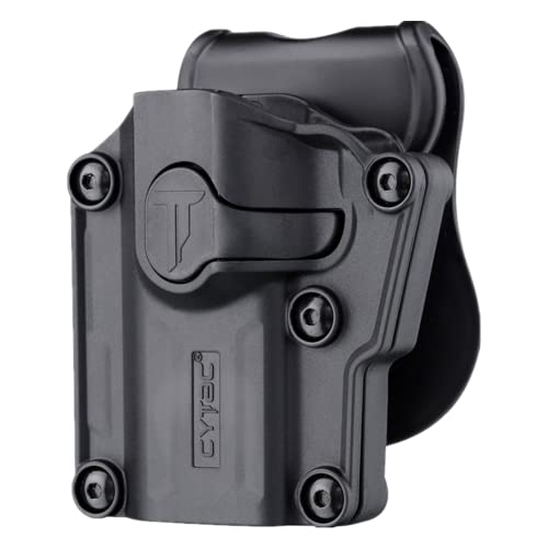 Mega-Fit Paddle Holster, Fit Most Popular Full Size and Compact Pistols, Left Handed