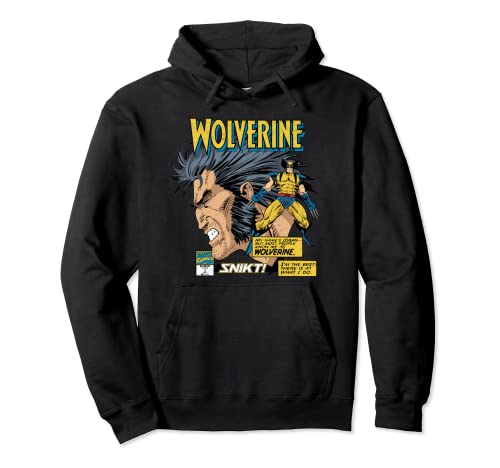 Marvel Comics Wolverine Classic Logan Retro Hoodie Pullover Hoodie