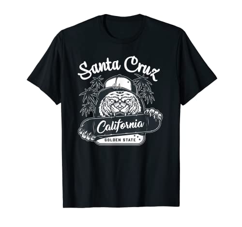 Santa Cruz SkateBoarding Palm Tree Skateboard Street Wear T-Shirt