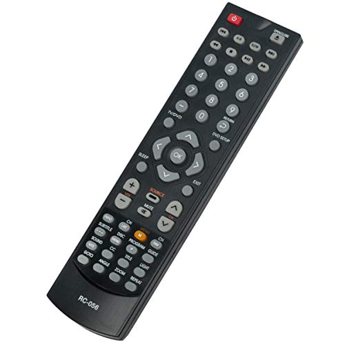 New RC-056 Replace Remote Control RC056 fit for Coby LCD TV DVD TFDVD1995 S2 LCDVD2250 LEDVD1596 LEDVD1596S1 LEDVD1996 LEDVD1996S1 LEDVD2396 TFDVD1595 TF-DVD1595 TFDVD1595S3 TF-DVD1995 TFDVD2295