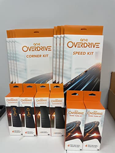 NXGEN Anki Overdrive Expansion Track Bundle- 4X Corner Kits, 4X Speed Kits, 4X Elevation Kits, 2X Bank Turn Kits!!