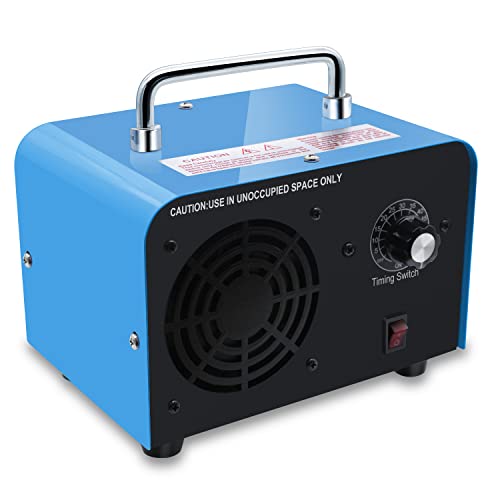 Commercial Ozone Machine 10,000mg/h, Industrial, High Capacity of Multipurpose Ozone Purifier, with Carry Handle, for Home, Bar, Farm and Restaurant (Blue)