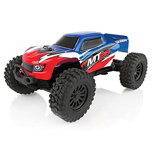 Team Associated 20155 MT28 Monster Truck Ready to Run, 1/28 Scale 2WD, with Battery, Charger & 2.4Ghz Transmitter