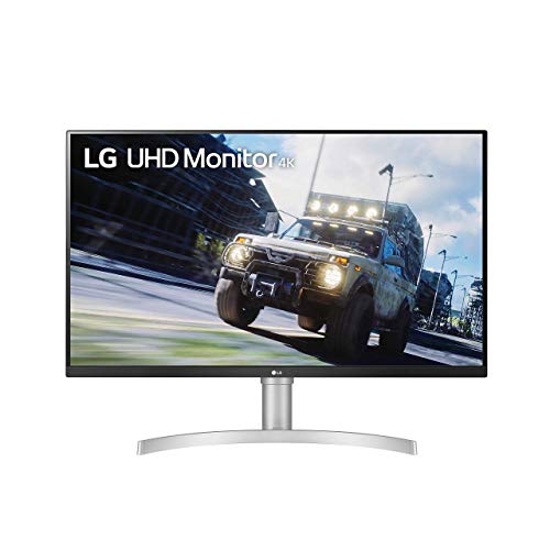 LG 32UN550-W 32-Inch UHD (3840 x 2160) VA Monitor with HDR 10, AMD FreeSync and Itle/Height Adjustable Stand (31.5' Diagonal), Silver (Renewed)