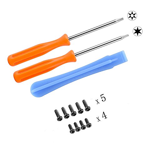 T6 T8 Torx Screwdriver & Opening Shell Tool Set & Screws for Xbox One Xbox 360 Xbox One S Controllers