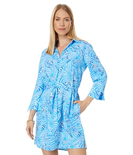 Lilly Pulitzer Pilar Tunic Linen Dress Amalfi Blue by The Seashore MD