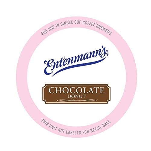 Entenmann's Chocolate Donut Flavored Coffee Pods, Medium Roast Single Serve Chocolate Coffee Pods For Keurig K Cups Brewer Machines, 20 Count