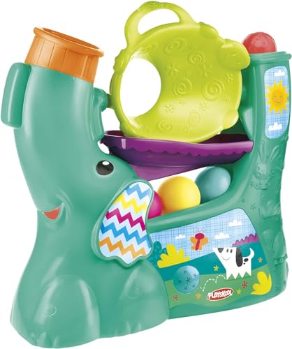 Playskool Chase 'N Go Ball Popper Toy for Active Babies and Toddlers with 4 Colorful Balls For Boys Girls and Kids Ages 9, 10, 11, 12 Months and Up